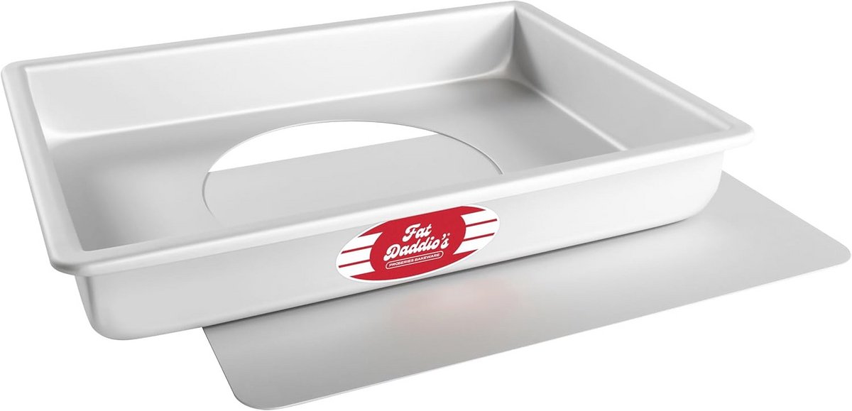 Geanodiseerde aluminium kaaspan met afneembare bodem - 9 x 13 x 2 inch