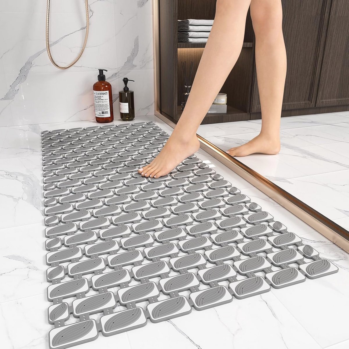 Grote antislip douchemat 90 x 40 cm - Veilig en comfortabel voor thuisgebruik