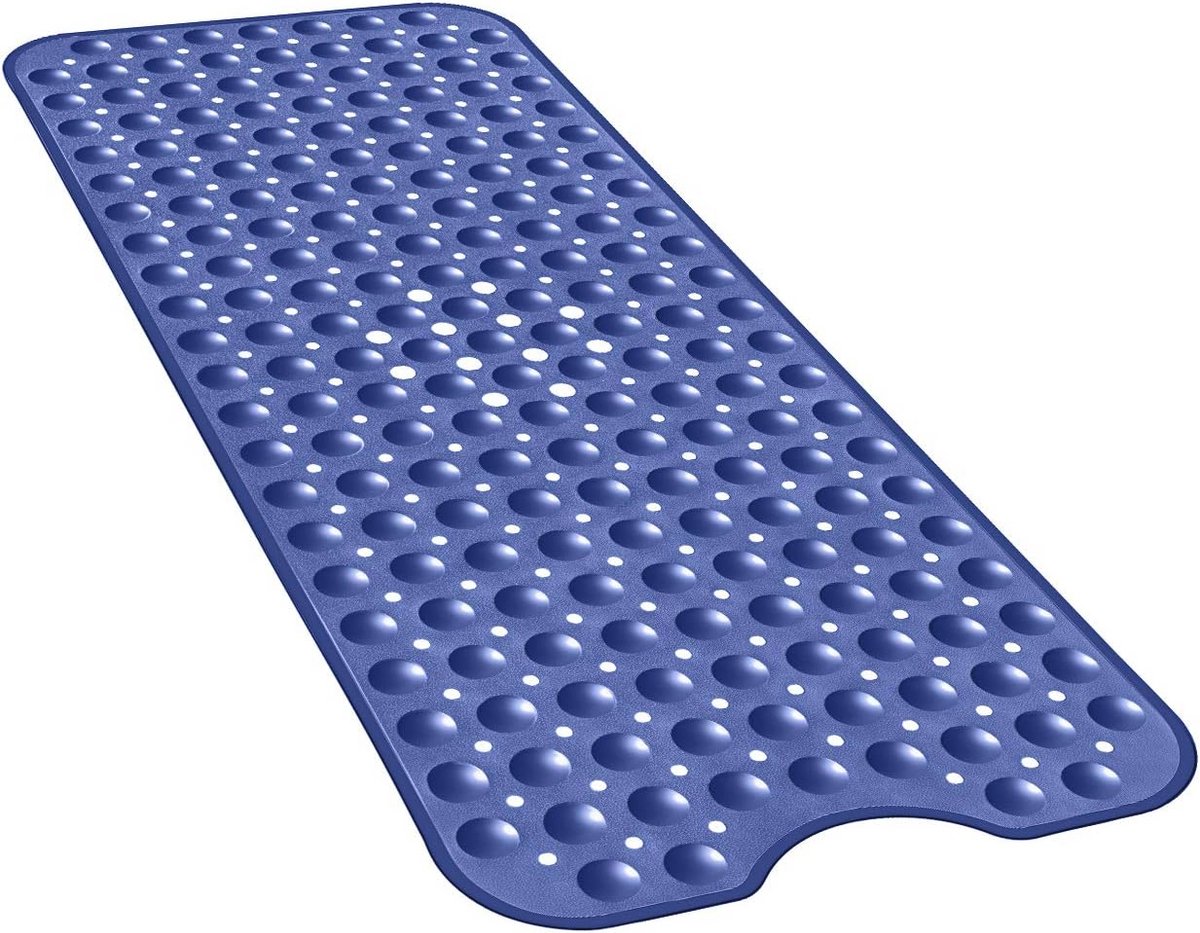 Antislip Extra Grote Baddouchemat - 101,6 x 40,6 cm - Donkerblauw