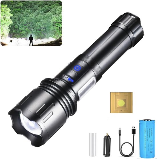 ISEYOU Looplicht 800 lm, 6 2 lichtmodi voor nachtlopen, met reflecterende band, 45 graden verstelbaar, waterdicht IPX5, looptijd 4-25 uur voor fietsen, joggen, kamperen
