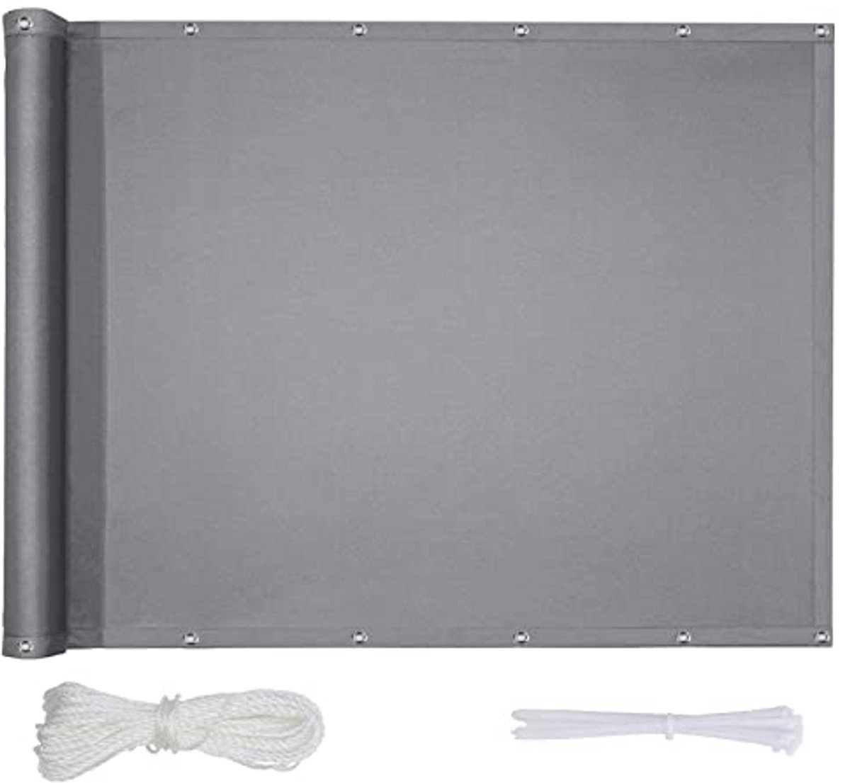 Balkonscherm voor Privacy Bescherming - Waterdicht, Windbestendig, UV-Bescherming - 125 x 850 cm - Ideaal voor Tuin, Balkon en Terras