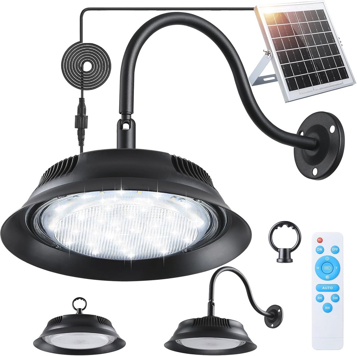 Buitenwandlamp met 3 Kleurtemperaturen en Timer voor Stallen, Garages en Tuinen