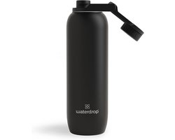 waterdrop® All Purpose Thermos Flask 1 L, Insulated Stainless Steel Drinking Bottle, 24 Hours Cold - 12 Hours Hot, Leakproof & Shatterproof