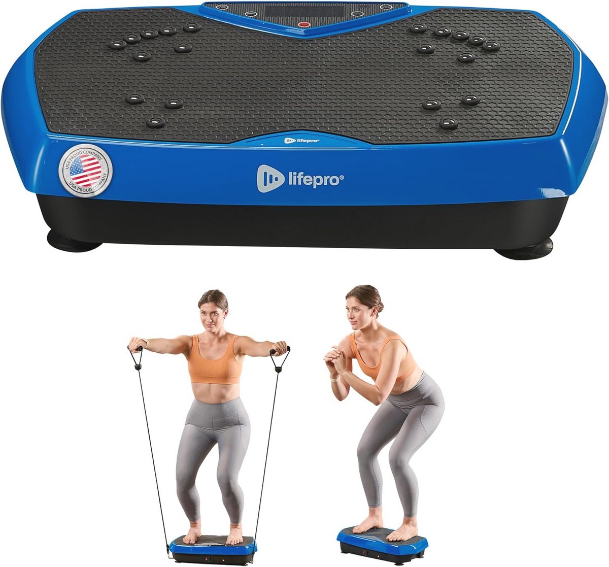 Vibratieplaat Trainingsmachine voor Volledige Lichaam - Ideaal voor Beginners en Herstel, Verbetert Lymfedrainage en Spiervertoning