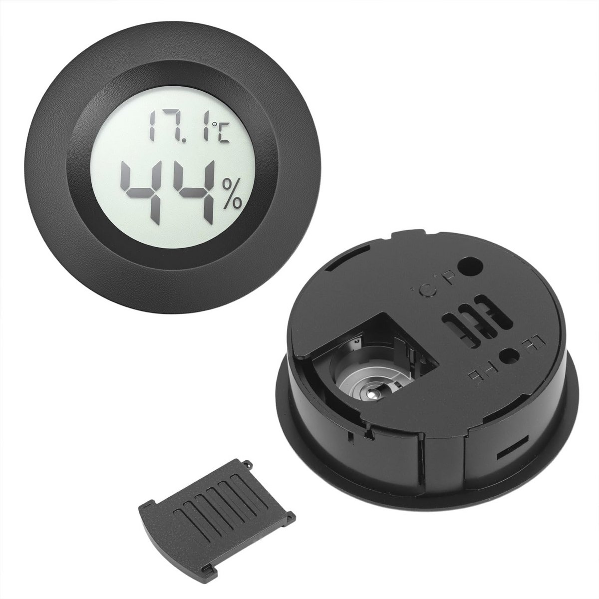 Digitale Hygrometer Thermometer - 3 Stuks Mini Temperatuur- en Luchtvochtigheidsmeters voor Woonkamer, Kas, Wijnkelder en Reptielenbak — cadeau in Cadeau-ideeën - foto 4