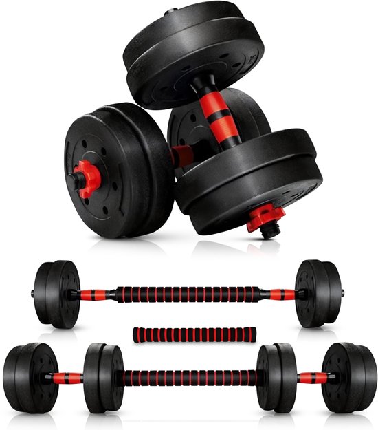 Luxari Dumbells 20 KG - Dumbbell - Gewichten Set - Verstelbare Dumbells Set - Halterset - Dumbbell Set