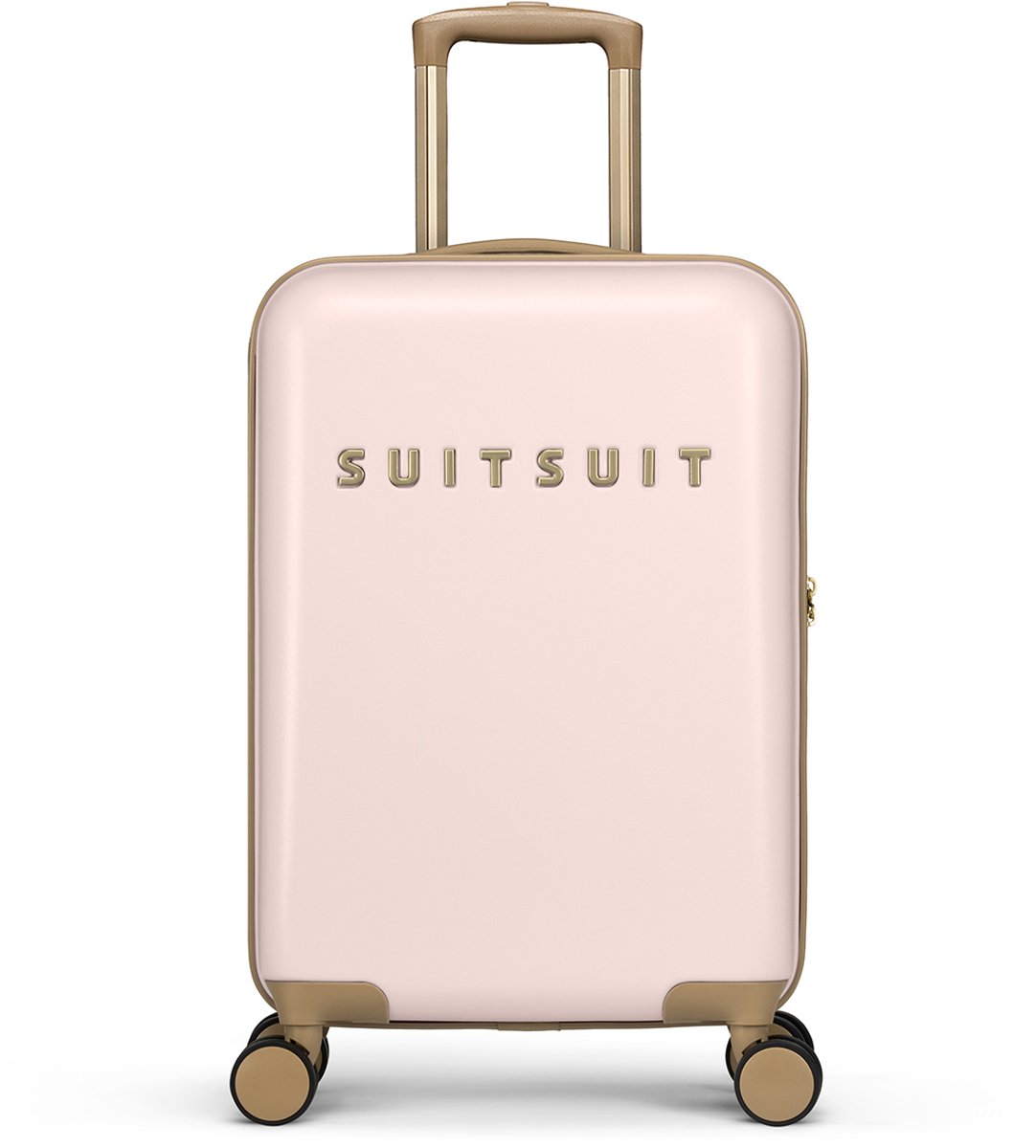 SUITSUIT Handbagage koffer 55x35x20 - Handbagage trolley - Lichtgewicht koffer - Reiskoffer - Veilig TSA cijferslot - Fusion koffer Rose Pearl - Roze