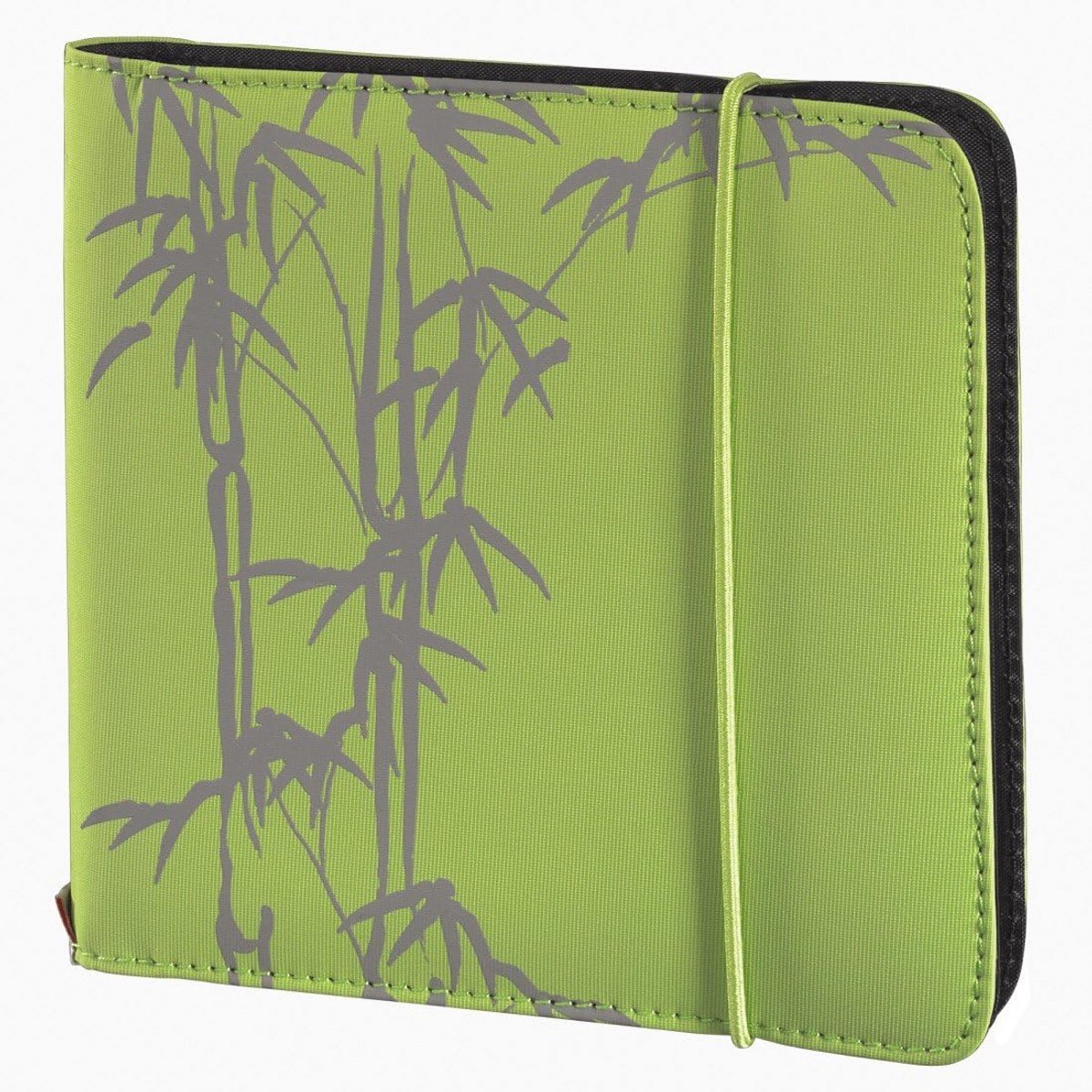 Nylon tas voor 24 CD's of DVD's - Groen
