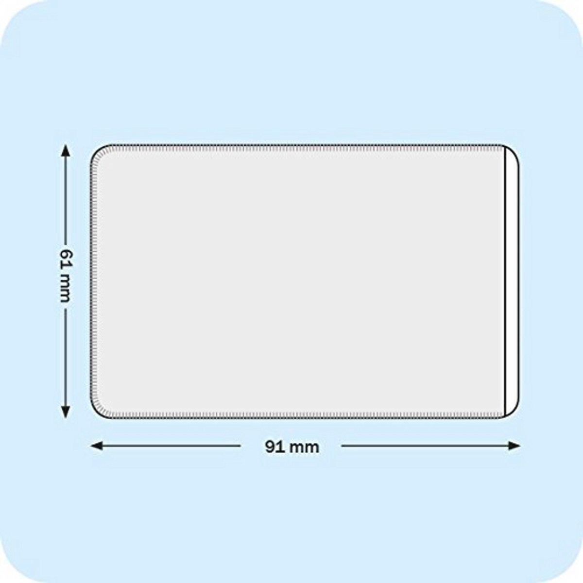 10x Flexibele Beschermhoes voor ID- en Creditcards - Transparant Minimalistisch Design