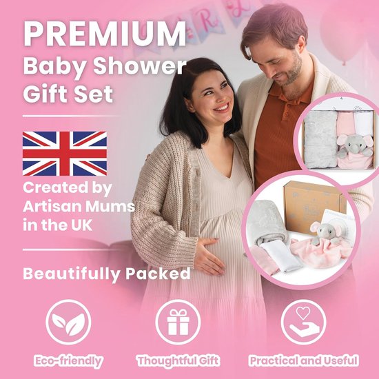 Essentiële Baby Cadeauset voor Baby Shower of Doop, Unisex, Inclusief Babydeken en Muslin Doeken — afbeelding 5