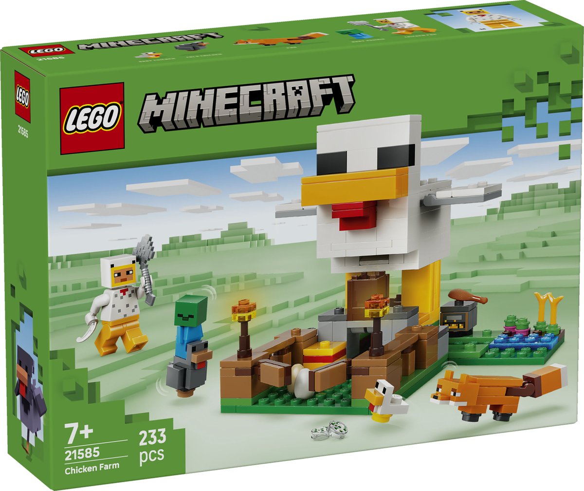 LEGO Minecraft Kippenboerderij Dieren Speelgoed voor Kinderen - 21585 — afbeelding 9