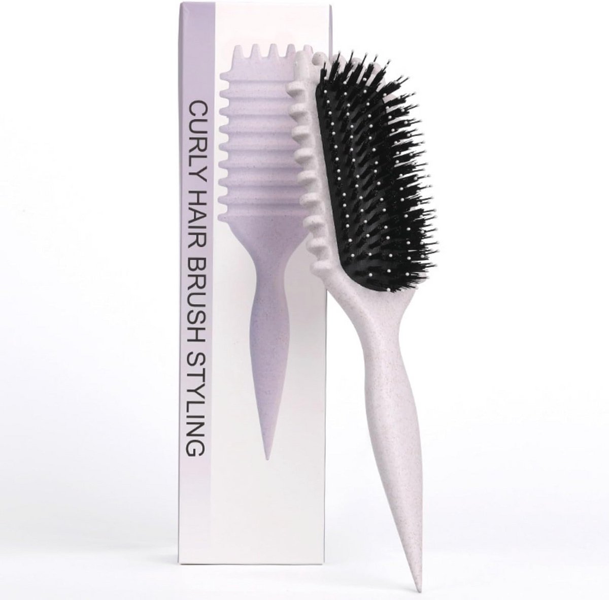 Krul Borstel voor Definitie en Volume van Krullen - Styling Brush voor Mannen en Vrouwen