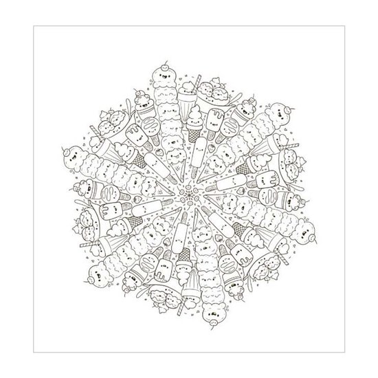 Kawaii Mandala kleurpret - cover