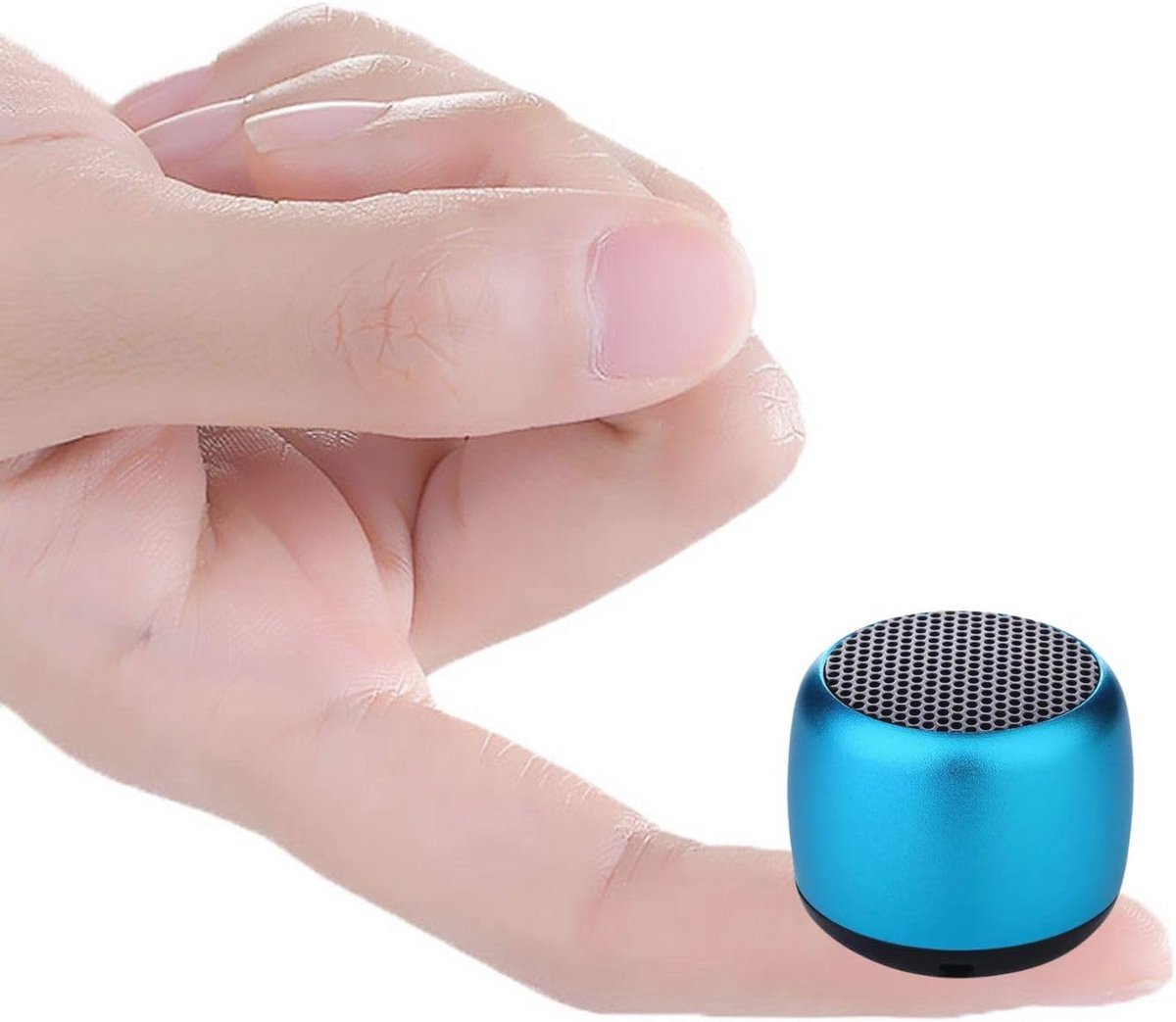 Draagbare Bluetooth Mini Luidspreker met Diepe Bass - Stereo Geluid in Blauw