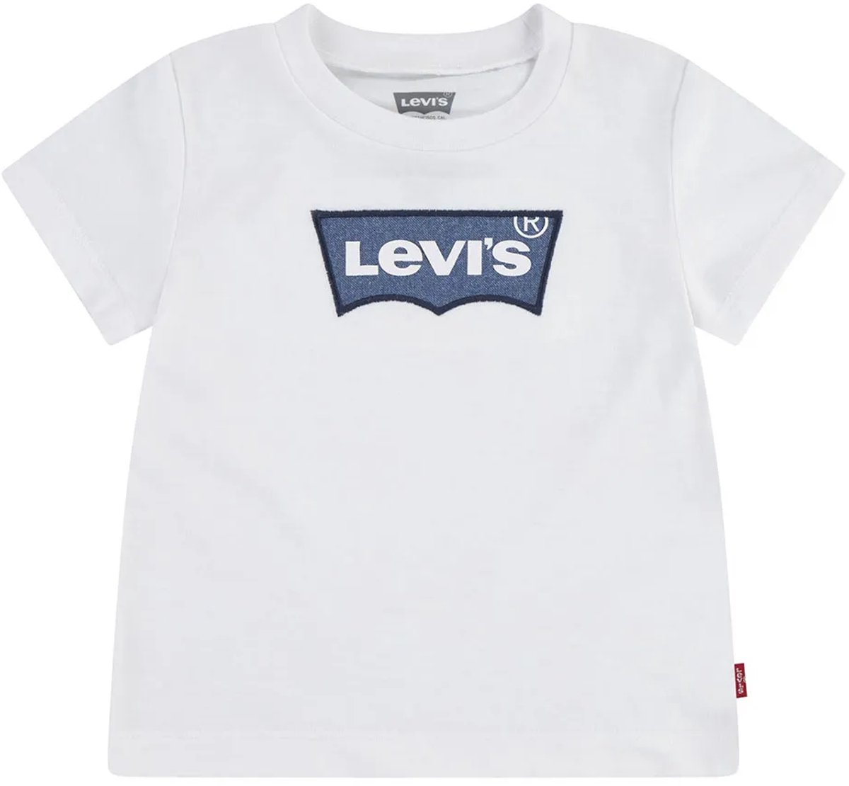 Levi´s ® Kids Lvn My First Batwing T-shirt Met Korte Mouwen 9 Months Jongens Meisjes Wit