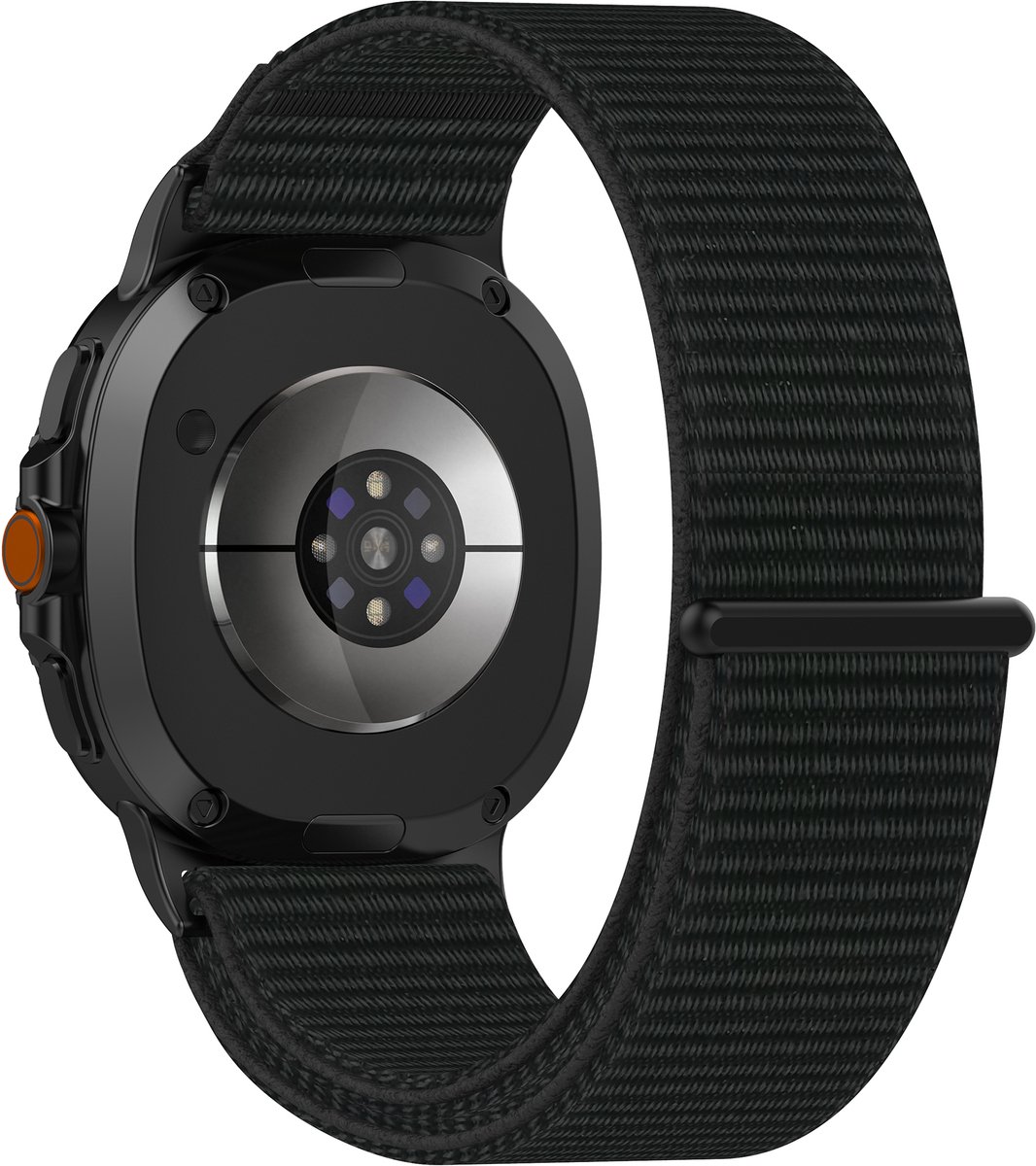YONO Bandje geschikt voor Samsung Galaxy Watch 8 - 40/44mm - Classic - Nylon - Zwart
