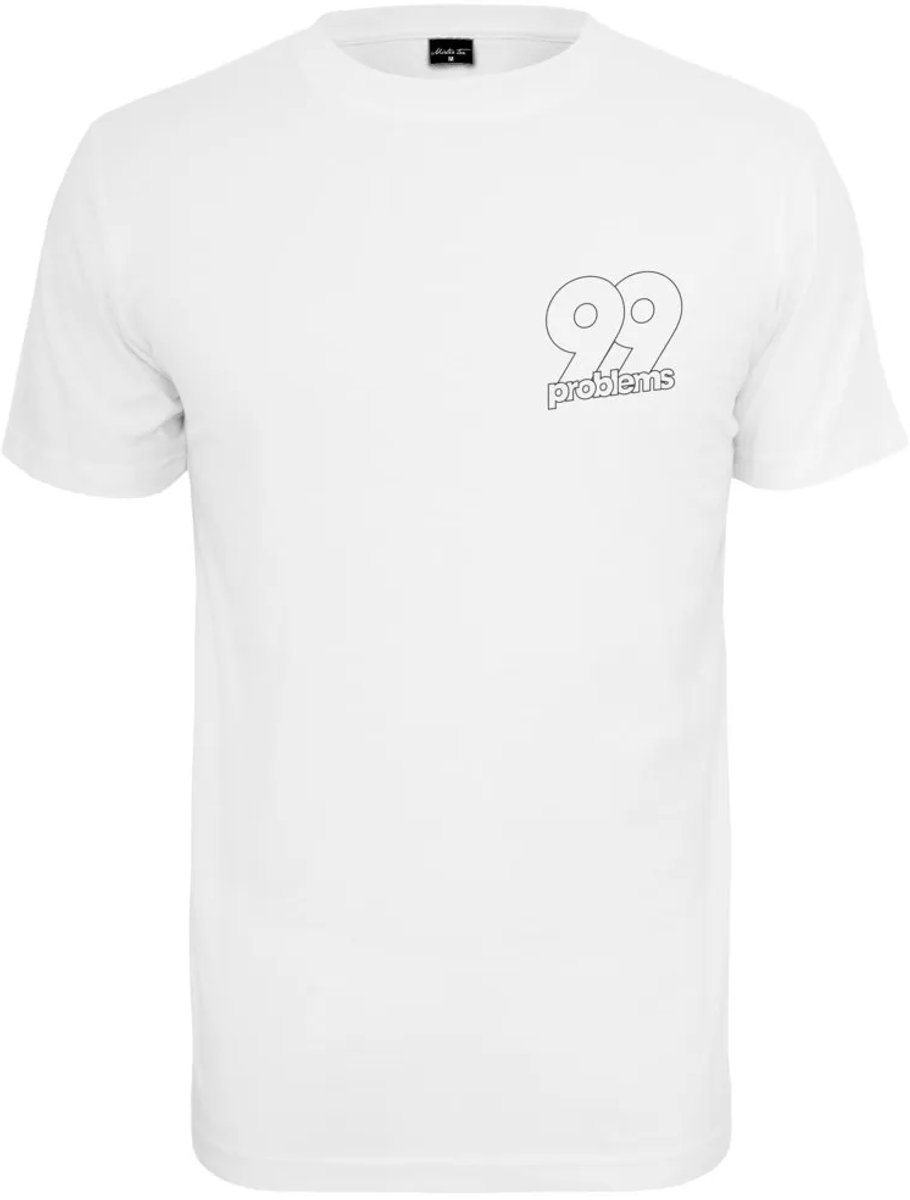 Mister Tee Heren Tshirt -S- 99 Problems Batch Wit