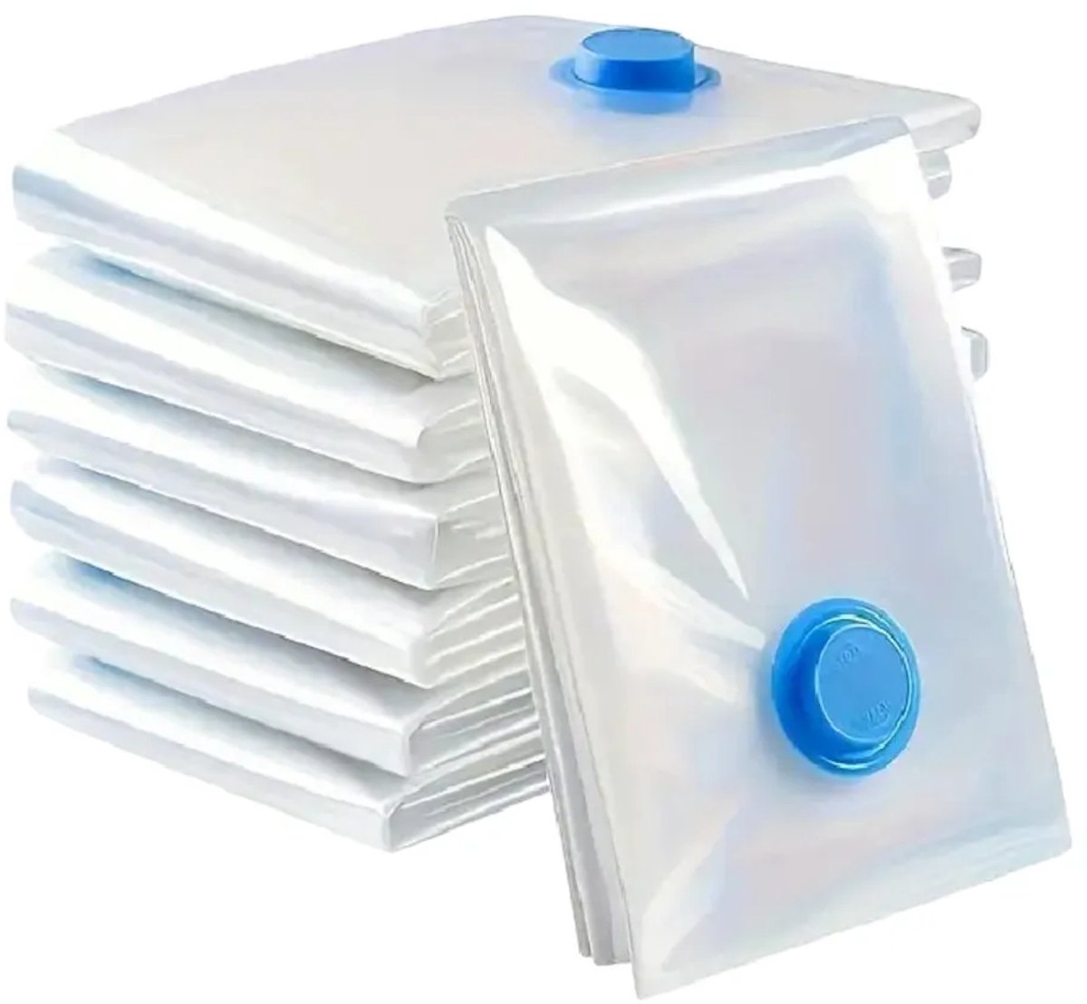 Set van 7 vacuüm opbergzakken, transparante kledingzakken - 50*70 cm