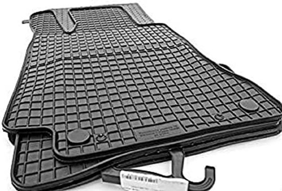 Set Van 2 Rubberen Vloermatten Voor VW Caddy – Originele OEM-kwaliteit, Zwart, Waterdicht, Wasbaar, Perfecte Pasvorm 2004-2015