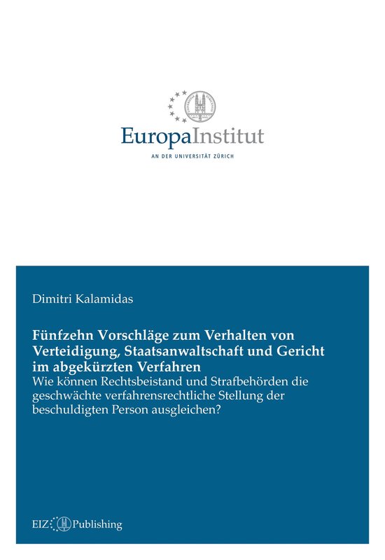 Fünfzehn Vorschläge zum Verhalten von Verteidigung, Staats ... - cover