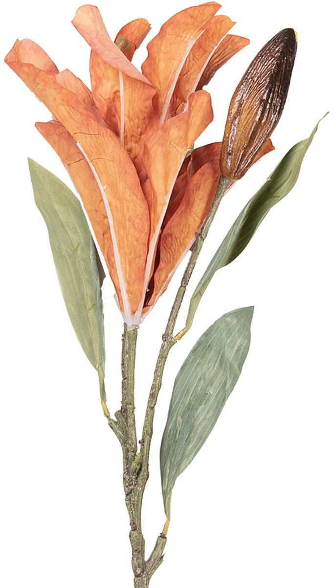 Clayre & Eef Kunstbloem 88 cm Oranje Kunststof