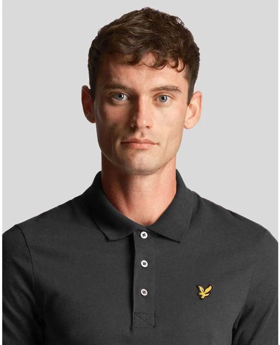 Lyle & Scott Polos & T-shirts Homme Polo uni - Grijs - Taille XS