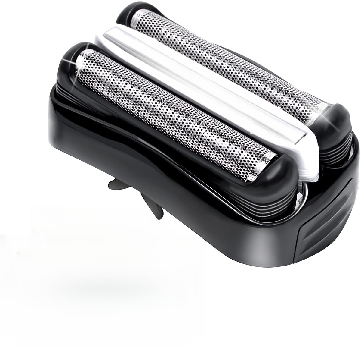 Vervangende folie en mesjes Geschikt voor Braun Series 3 scheerapparaten, inclusief meshouders en scheerkoppen. Geschikt voor Braun Series 3 scheerapparaten, modellen 320, 330, 340, 350CC, 370cc-4 en 390cc-4 (zwart).