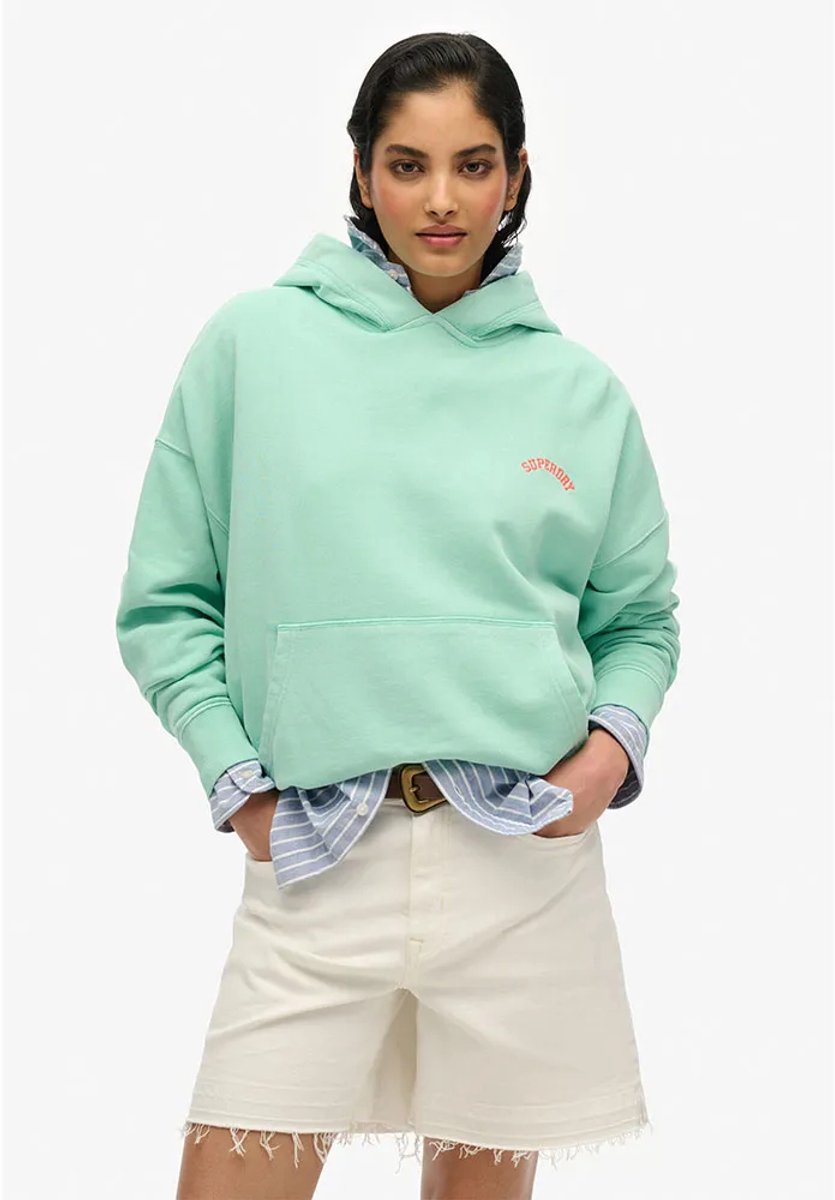 Superdry Essential Logo hoodie Dames Hoodies Groen