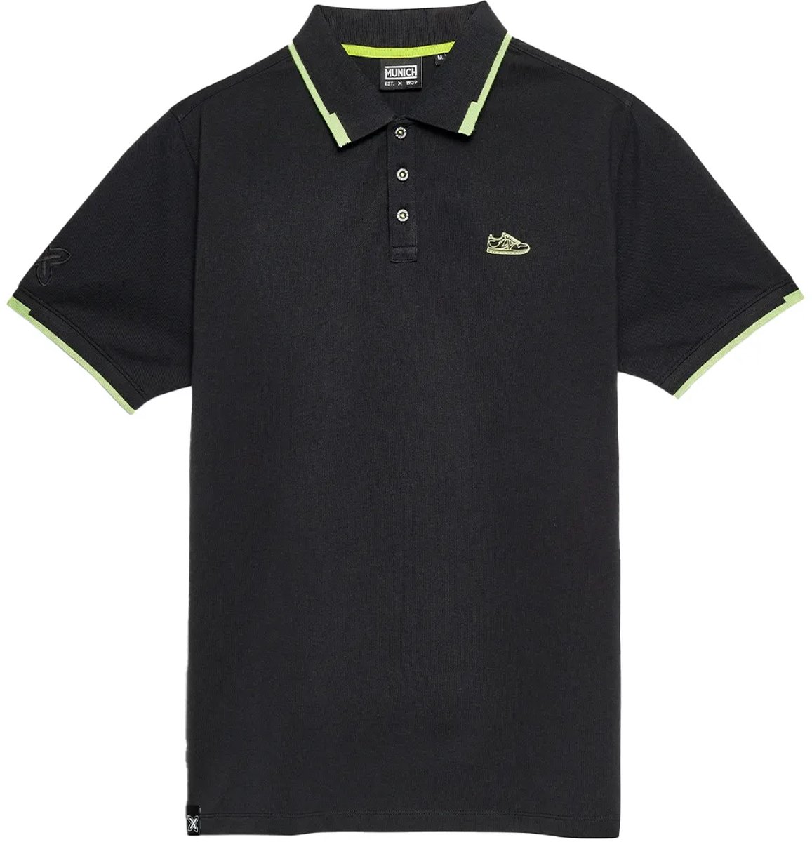 Munich Slam Lifestyle Korte Mouw Poloshirt Zwart M Man