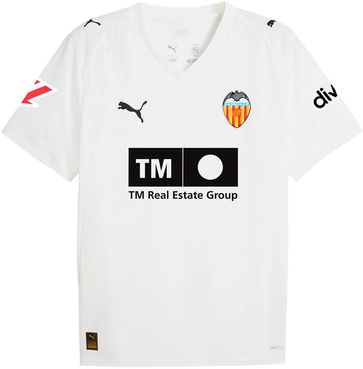 Puma Valencia Cf 25/26 Replica Thuis Korte Mouw T-shirt Junior 9-10 Years Kinderen Wit