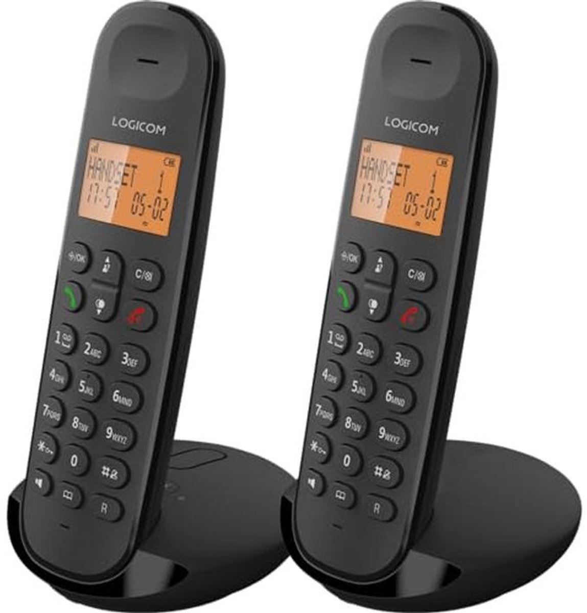 Draadloze Vaste Telefoon met Antwoordenapparaat en DECT - Analoge Telefoons - Zwart