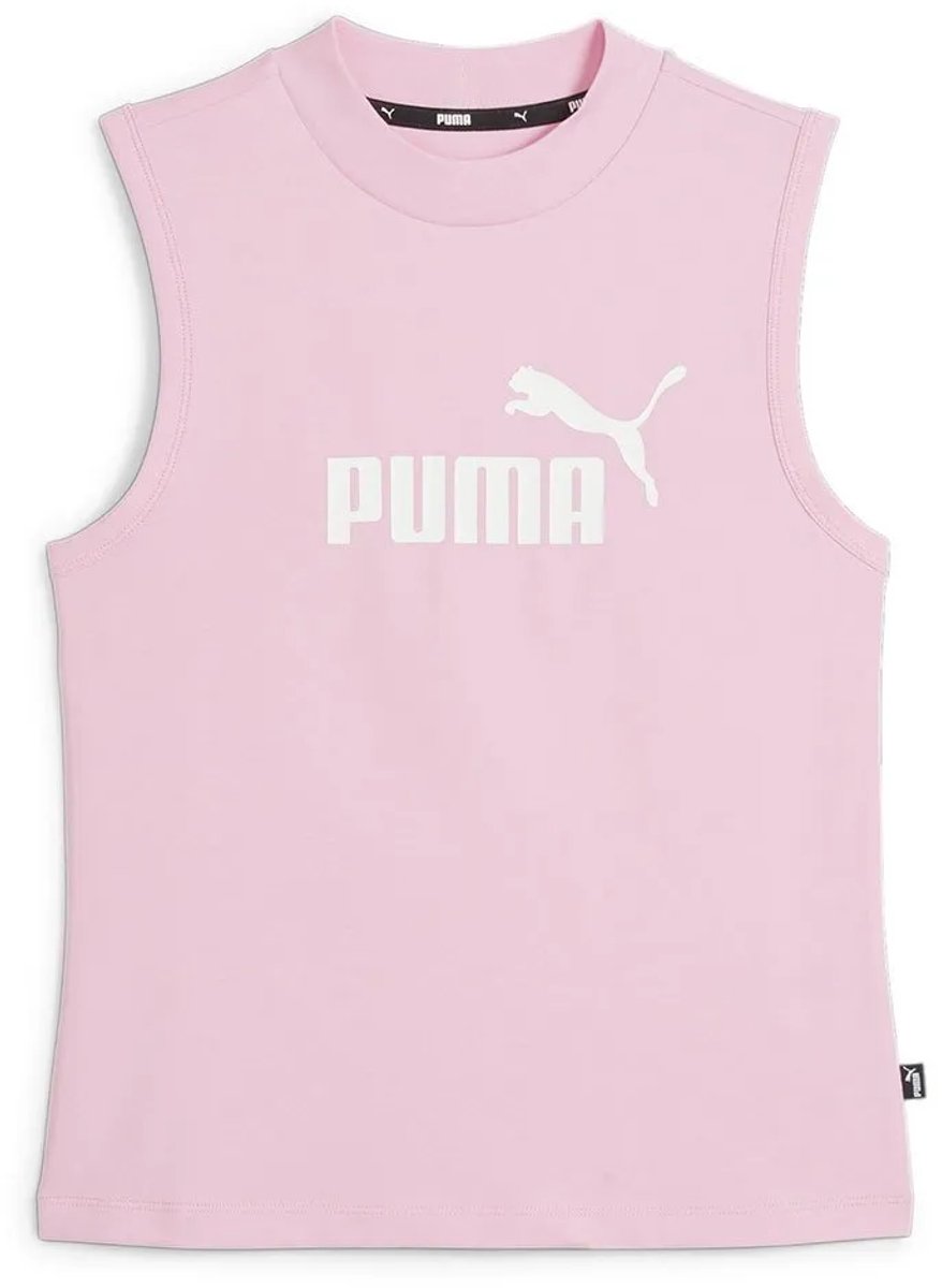 Puma Ess Logo Mouwloos T-shirt Vrouw Roze
