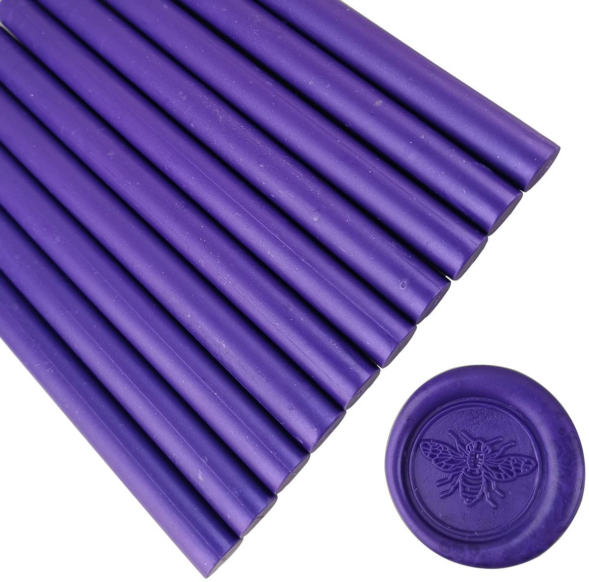 Paarse wax zegellak sticks - 10 stuks voor bruiloften en geschenkverpakking