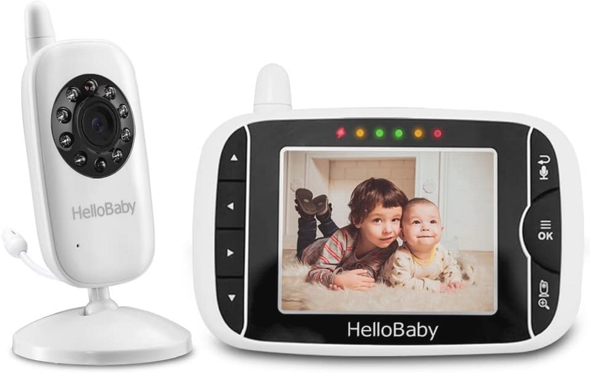 Draadloze Videobabyfoon met Camera en 2-Weg Talkback-Systeem