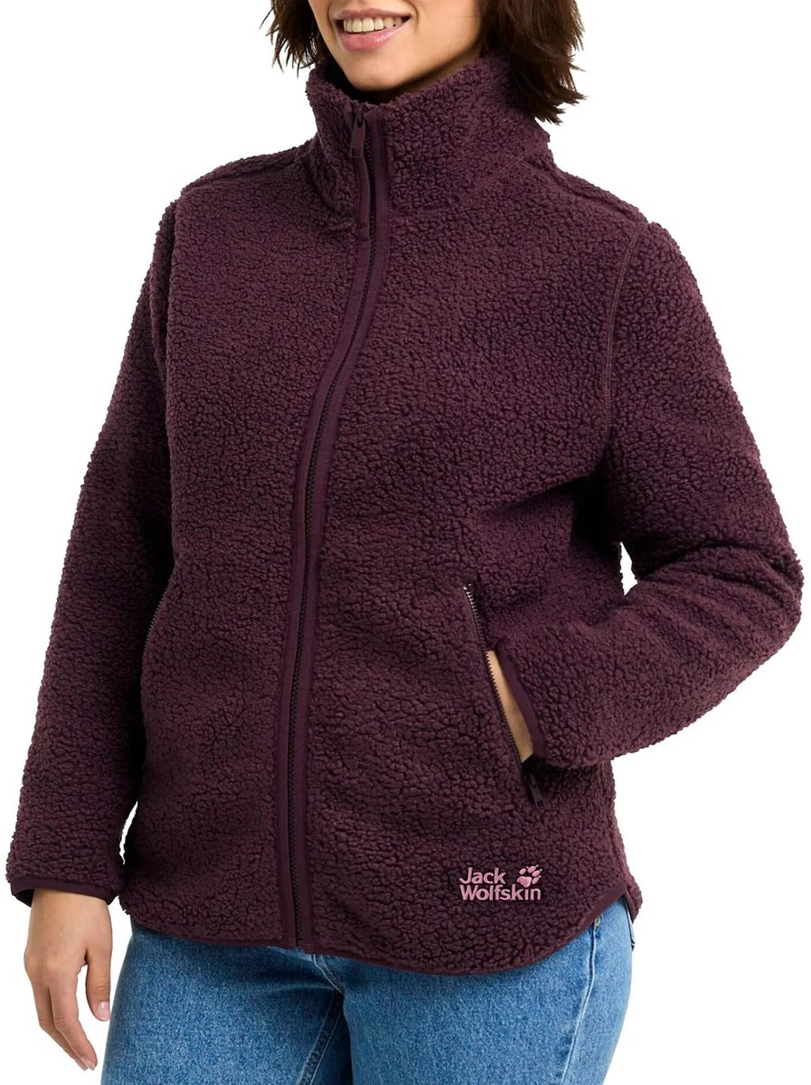 Jack Wolfskin High Curl Fleecejack Dames Paars
