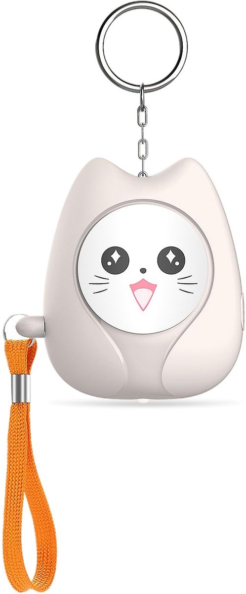 Unyqoos® Compact persoonlijk veiligheidsalarm met luide sirene en LED-lampje voor noodsituaties