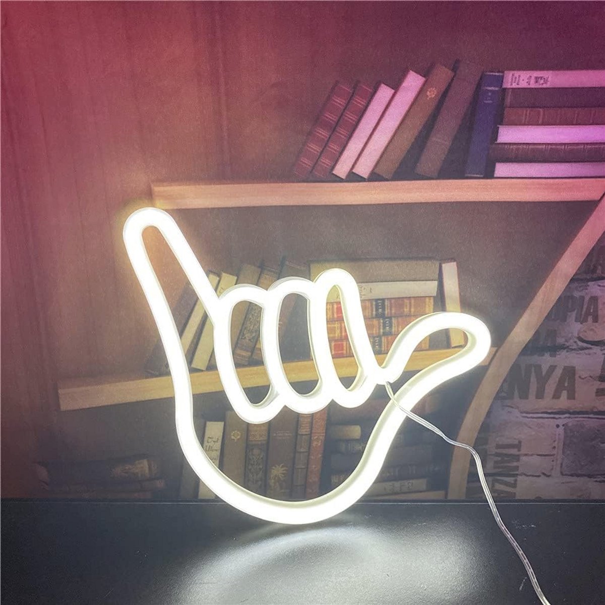 Neon Licht Hand Vorm LED Verlichting voor Thuis en Feestjes