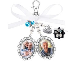 Bouquet Photo Charm - Bruidsboeket Charms - Foto Herinnering Charm - Bruiloft Party Decoratie - 2 Stuks Foto Frame