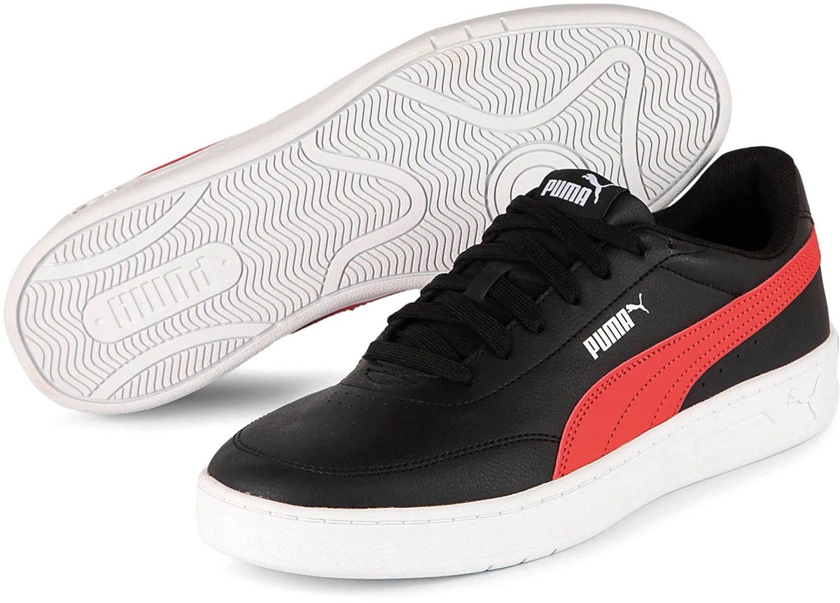 Puma Court Classic Clean zwart - rood