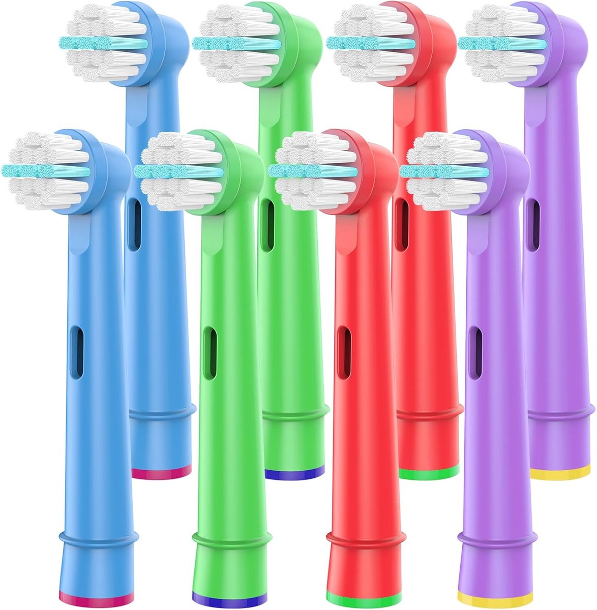 Vervangende Tandenborstelkoppen Compatibel met Oral-B Braun, 8 Stuks Zachte Vervangingskoppen Passend voor Oral-B Elektrische Tandenborstel Vervangingsonderdelen Pro 1000/7000/9600/500/3000/8000