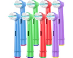 Vervangende Tandenborstelkoppen Compatibel met Oral-B Braun, 8 Stuks Zachte Vervangingskoppen Passend voor Oral-B Elektrische Tandenborstel Vervangingsonderdelen Pro 1000/7000/9600/500/3000/8000