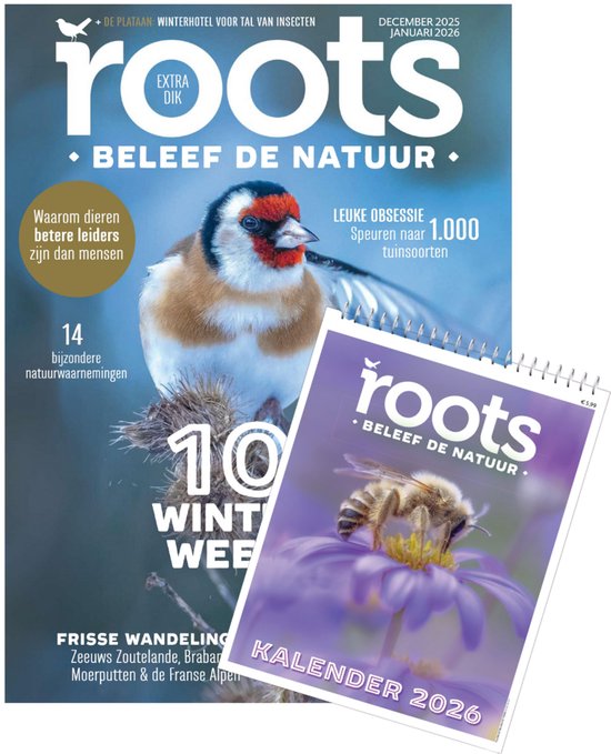 Roots editie 12/1 - 2025 - extra dik winternummer + Roots Jaarkalender 2026