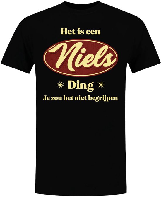 Het is een Niels ding - heren T-shirt - verjaardag - shirt - jarig - gepersonaliseerd - vaderdag