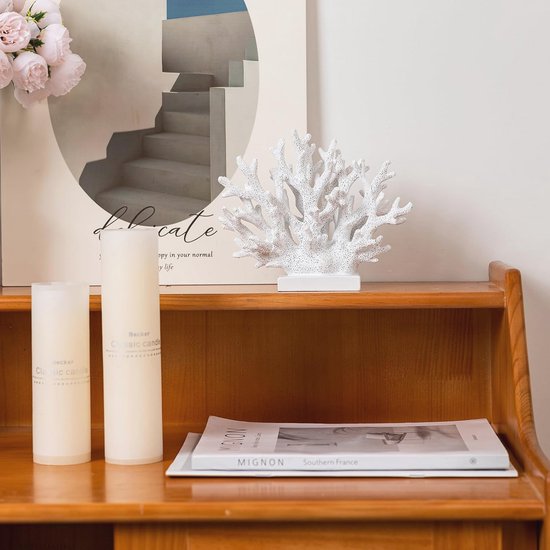 Luxe Koraal Op Zwart Voet S | Noenoes Decoraties