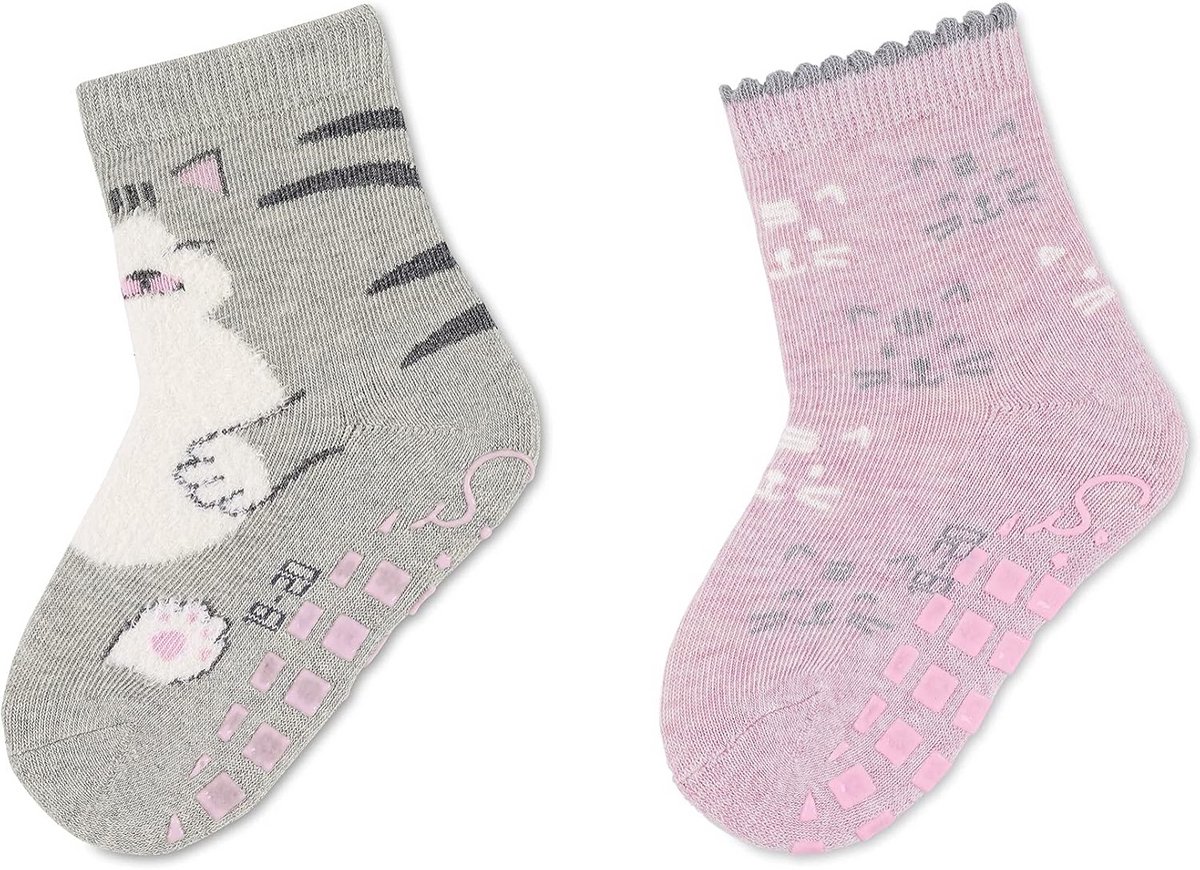 Antislipsokken met Kattenprint voor Baby Meisjes