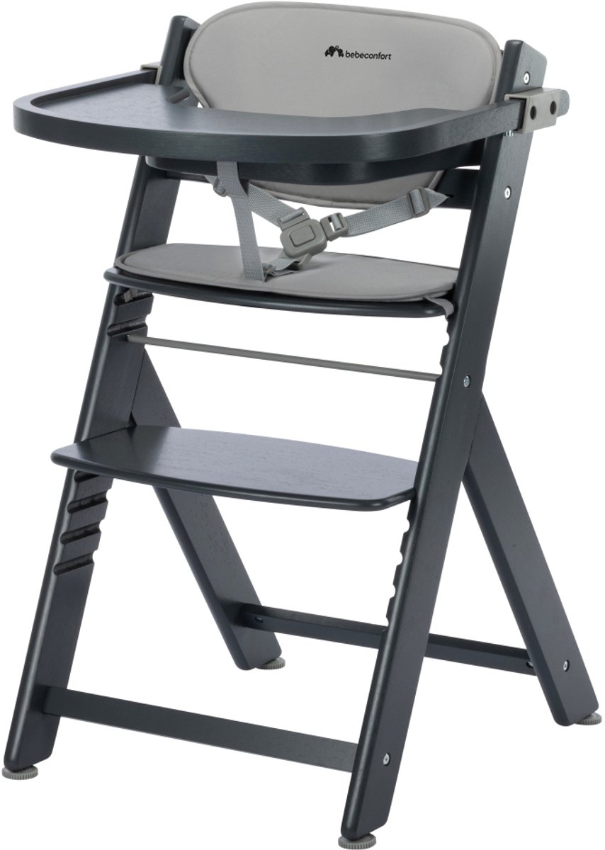 Bebeconfort Timba 2 met verkleinkussen - Kinderstoel - Mineral Graphite - 6 maanden tot 10 jaar oud