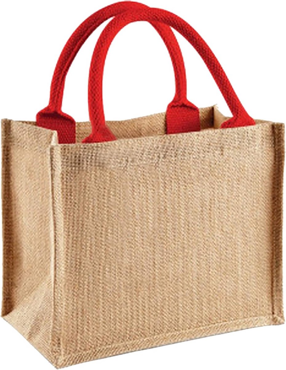 Jute Mini Geschenkzakje met Handvaten 6 Liter