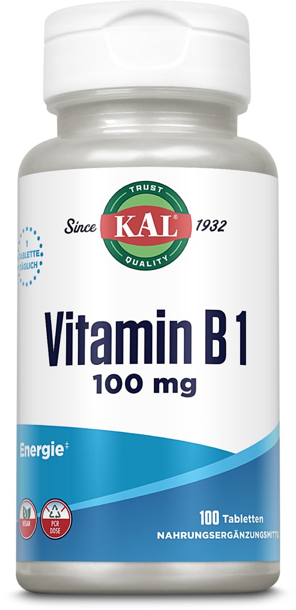 Kal Vitamine B1 100mg Tabletten