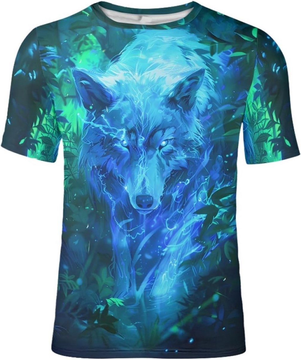 Heren T-shirt met 3D Tribal Print Casual Zomer T-shirt