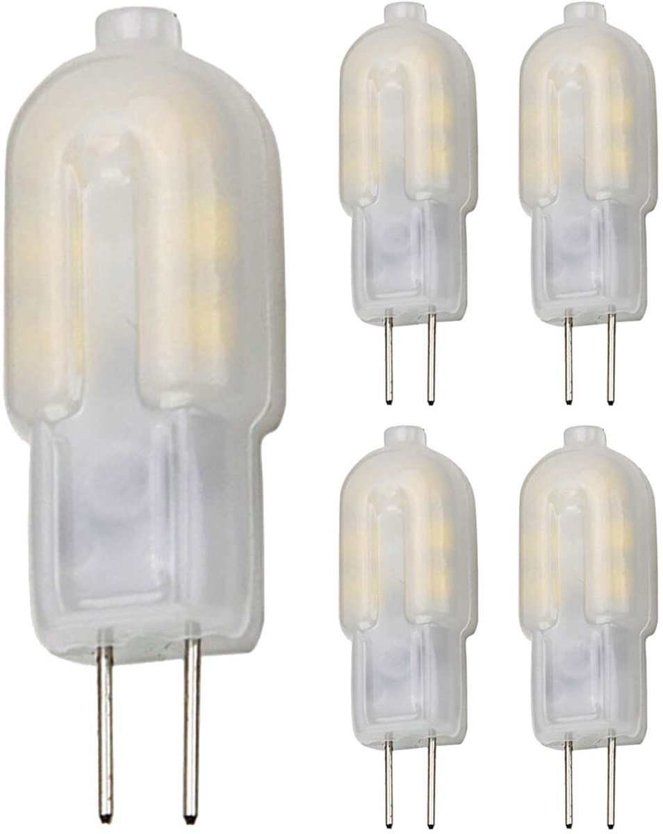 Optonica LED Insteeklamp G4 - 2W (vervangt 15W) - 170lm - 4500K Neutraal Wit - 12V - Energiezuinig - 5 stuks